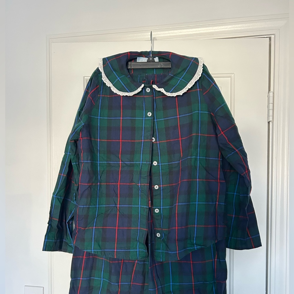 Hill House Green Plaid Pajama Set